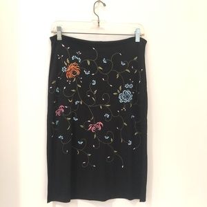 BGBG Embroidered Slip Skirt